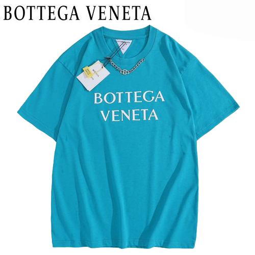 BOTTEGA VENE**-03102 보테가 베네타 블루 메탈 장식 티셔츠 남여공용