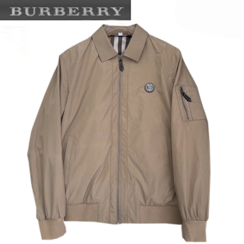 BURBERRY-02213 버버리 베이지 TB 패치 장식 바람막이 쟈켓 남성용