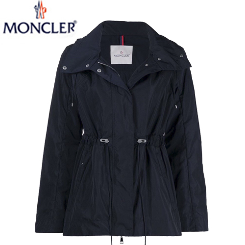 MONCL**-03173 몽클레어 네이비 나일론 바람막이 후드 재킷 여성용