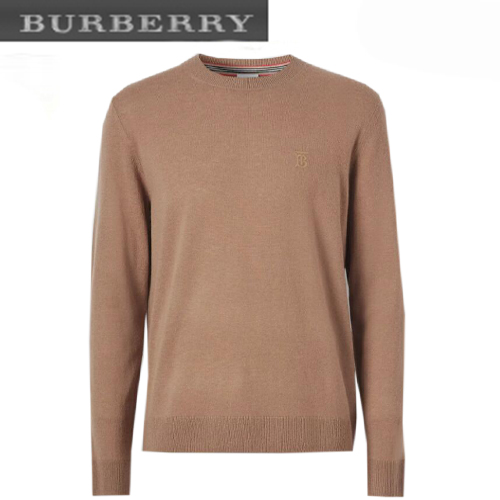 BURBERRY-80443191 버버리 베이지 모노그램 모티프 캐시미어 스웨터