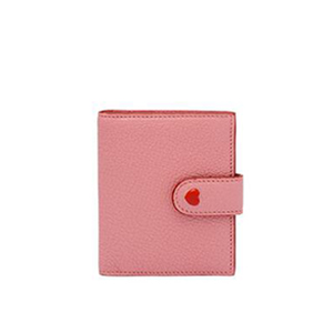 MIUMIU-5MV016 미우미우 핑크 고트스킨 하트 디테일 지갑