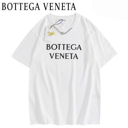 BOTTEGA VENE**-03103 보테가 베네타 화이트 메탈 장식 티셔츠 남여공용