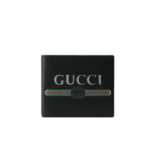 [스페셜오더]GUCCI-496309 8163 구찌 블랙 가죽 구찌 프린트 지갑 