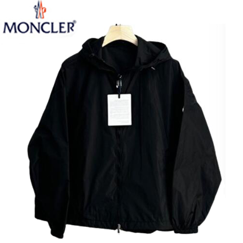 MONCLER-03284 몽클레어 블랙 나일론 바람막이 후드 재킷 여성용