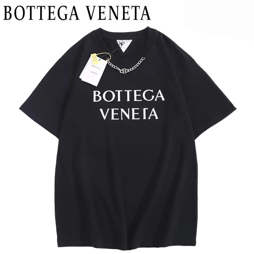 BOTTEGA VENE**-03104 보테가 베네타 블랙 메탈 장식 티셔츠 남여공용