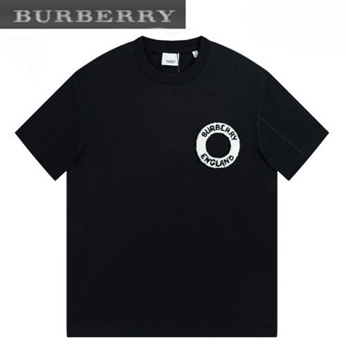 BURBERRY-04194 버버리 블랙 아플리케 장식 티셔츠 남성용