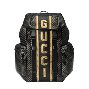 [스페셜오더]GUCCI-536413 8486 구찌 블랙 GG 가죽 Gucci Dapper Dan 백팩