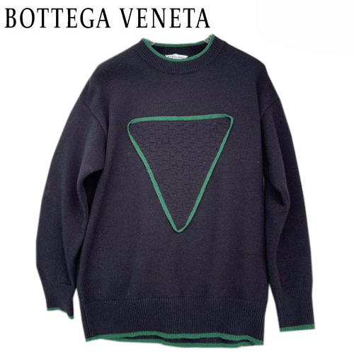 BOTTEGA VENETA-12214 보테가 베네타 블랙 니트 코튼 스웨터 남성용