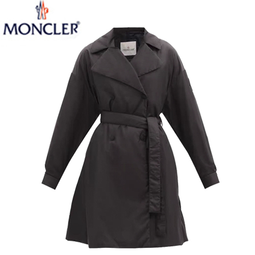 MONCLER-08074 몽클레어 블랙 나일론 코트 여성용