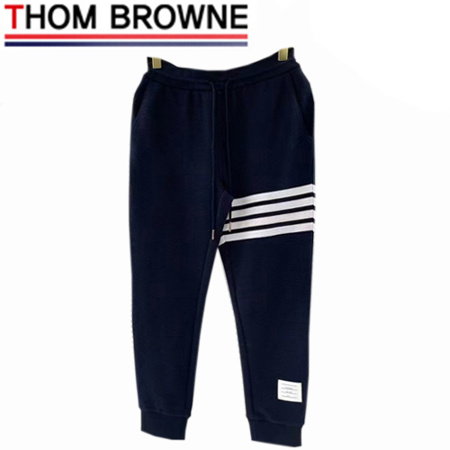 [스페셜오더]THOM BROWNE-02134 톰 브라운 네이비 스트라이프 장식 스웨트팬츠 남성용
