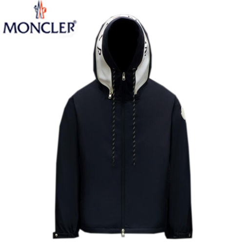 MONCLER-H10911 몽클레어 나이트 블루 Vessil 바람막이 후드 재킷 남성용
