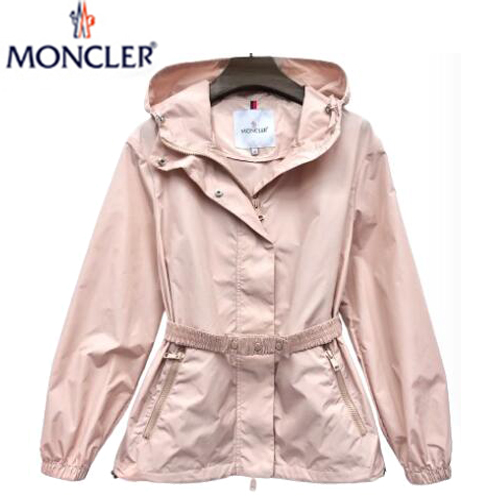 MONCLER-03205 몽클레어 핑크 나일론 바람막이 후드 재킷 여성용