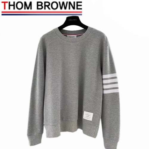 [스페셜오더]THOM BROWNE-02135 톰 브라운 그레이 스트라이프 장식 스웨트셔츠 남성용