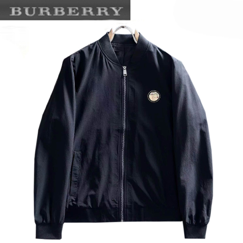 BURBERRY-02276 버버리 블랙 스터드 장식 봄버 재킷 남성용