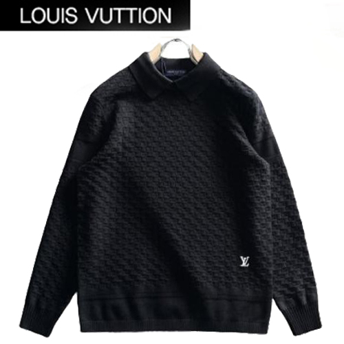 LOUIS VUITTON-01056 루이비통 블랙 다미에 스웨터 남성용