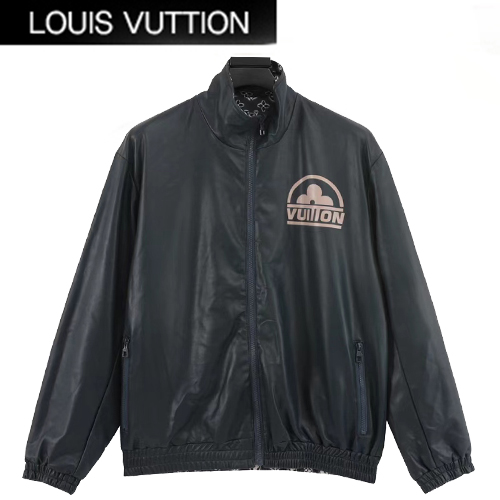 LOUIS VUITTON-10046 루이비통 네이비 PU 모노그램 양면 재킷 남성용
