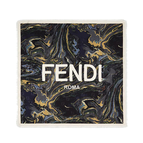 FENDI-FXT317 펜디 블루 펜디 로마 스카프