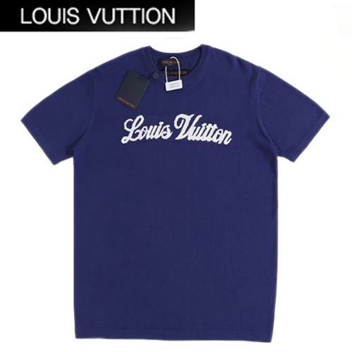 LOUIS VUITTON-07306 루이비통 네이비 코튼 티셔츠 남여공용