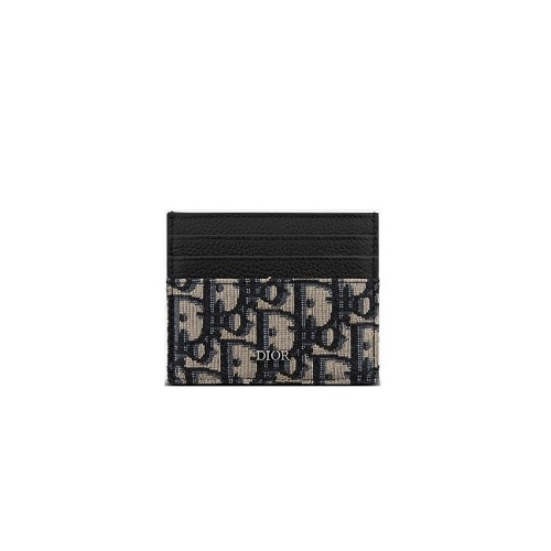 [스페셜오더]DIOR-S5641C 디올 베이지&블랙 Oblique 자카드 카드 홀더