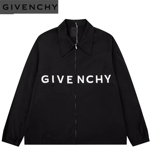 GIVENCHY-08157 지방시 블랙 프린트 장식 재킷 남여공용