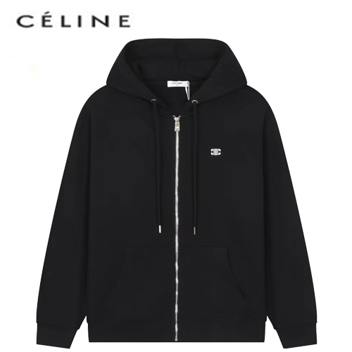 CELINE-09237 셀린느 블랙 코튼 후드 재킷 남여공용