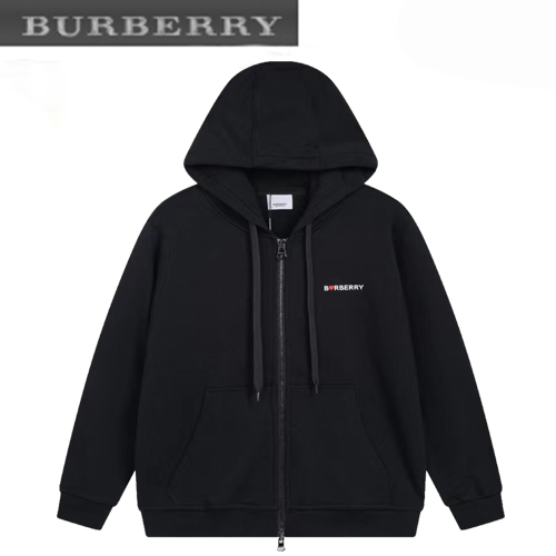 BURBERRY-08137 버버리 블랙 프린트 장식 후드 재킷 남성용