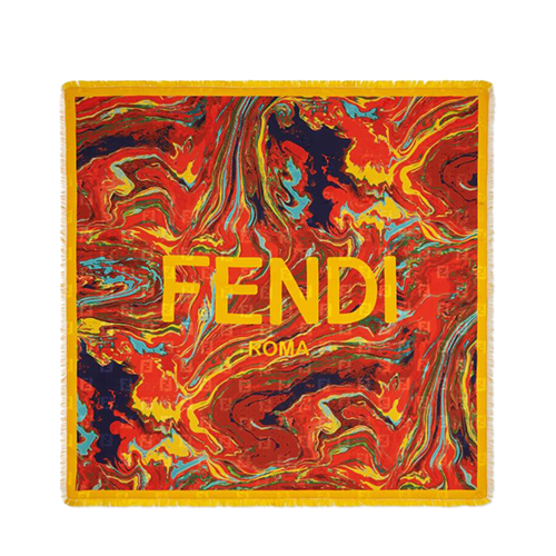 FENDI-FXT317 펜디 오렌지 펜디 로마 스카프