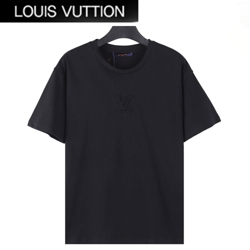 LOUIS VUITT**-03077 루이비통 블랙 LV 시그니처 티셔츠 남여공용