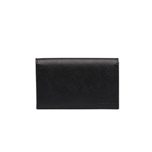 [스페셜오더]PRADA-2MC122 프라다 사피아노 가죽 엠보싱 로고 블랙 카드 지갑