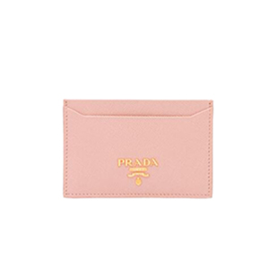 PRADA-1MC208 프라다 사피아노 가죽 핑크 카드 지갑