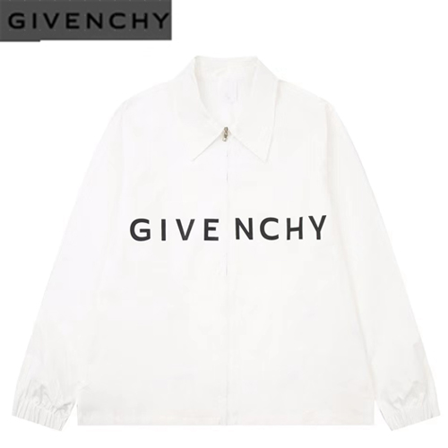 GIVENCHY-08158 지방시 화이트 프린트 장식 재킷 남여공용