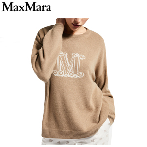 [스페셜오더]MAX MARA-136602 막스마라 베이지 캐시미어 M 레터링 스웨터