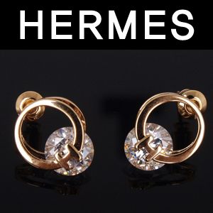 HERMES-86300 여성용 다이아몬드 귀걸이