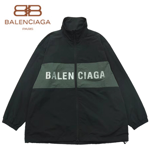 BALENCIAGA-08239 발렌시아가 블랙 프린트 장식 바람막이 재킷 남여공용