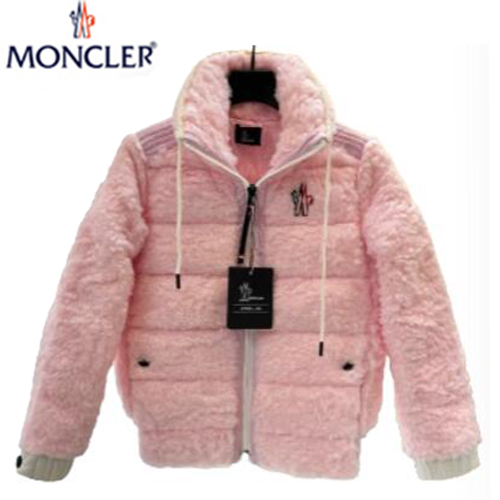 MONCLER-11297 몽클레어 핑크 시어링 패딩 여성용