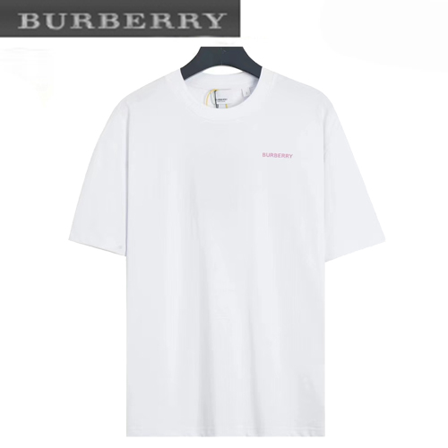 BURBERRY-06189 버버리 화이트 프린트 장식 티셔츠 남여공용