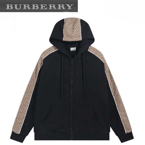 BURBERRY-09179 버버리 블랙 TB 로고 장식 후드 재킷 남성용