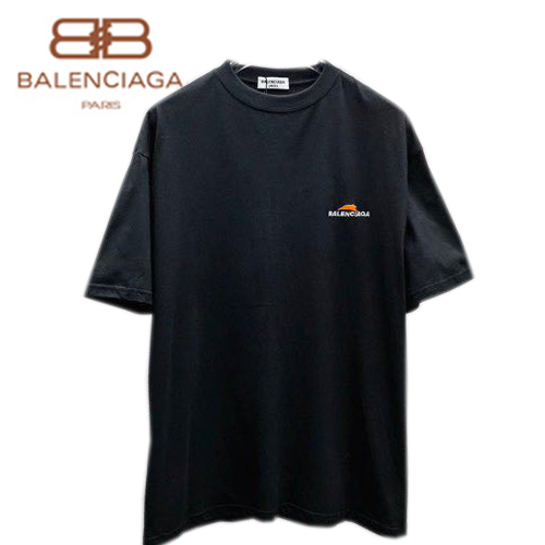 BALENCIAGA-06229 발렌시아가 블랙 BALENCIAGA 아플리케 장식 티셔츠 남여공용