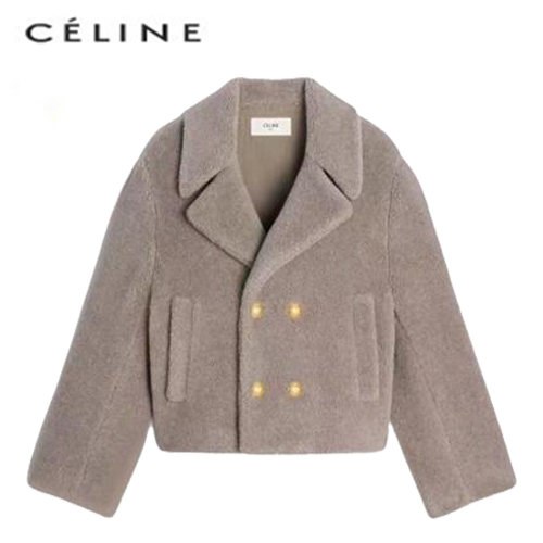 CELINE-11058 셀린느 그레이 시어링 재킷 여성용
