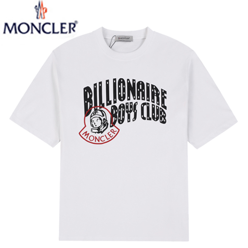 MONCLER-03179 몽클레어 화이트 프린트 장식 티셔츠 남여공용