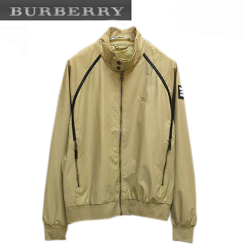 BURBERRY-07219 버버리 베이지 러버 패치 장식 바람막이 쟈켓 남성용