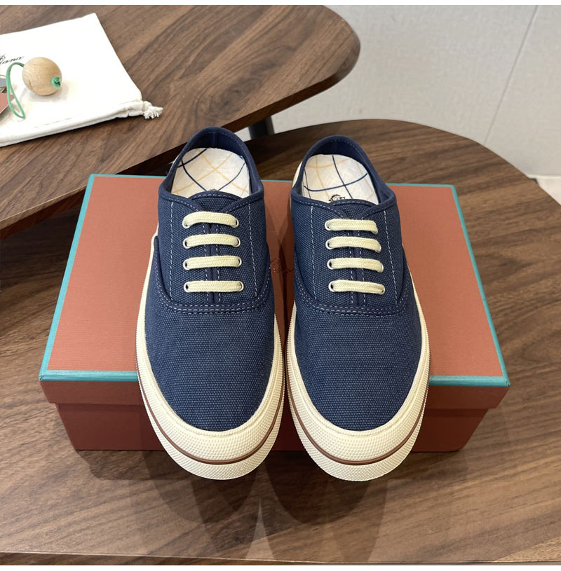 LORO PIANA-05138 로로피아나 2026SS 여성용 스프링/서머 신형 캔버스 신발 세미 슬립 캐주얼 슈즈