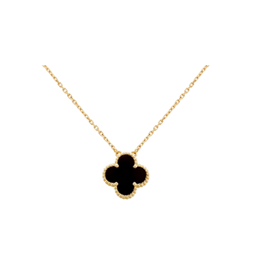 [스페셜오더]VAN CLEEF ARPELS-VCARA4 반클리프 옐로우 골드/블랙 빈티지 알함브라 펜던트