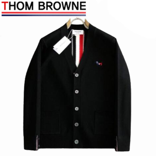 THOM BROWNE-012613 톰 브라운 블랙 스트라이프 장식 가디건 남여공용