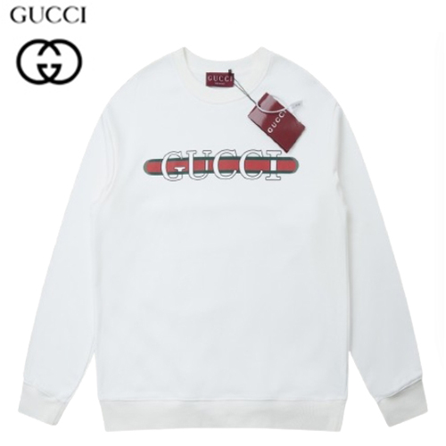 GUCCI-789582 9074 구찌 화이트 구찌 프린트 코튼 저지 스웨트셔츠 남여공용