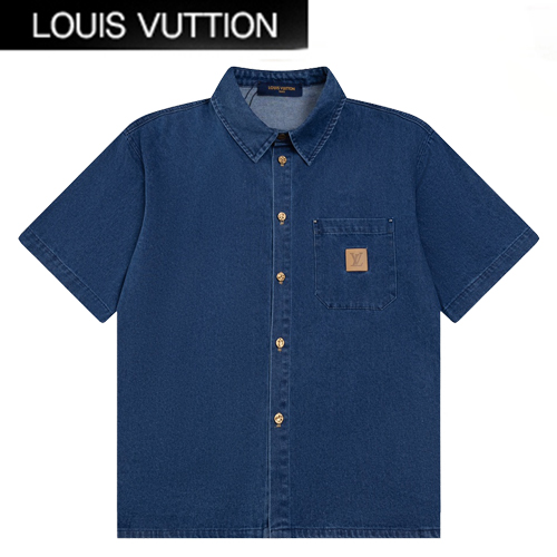 LOUIS VUITTON-07241 루이비통 블루 데님 셔츠 남성용