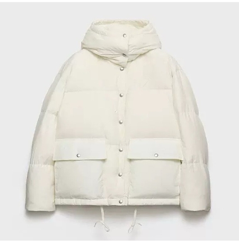 PRADA-112401 프라다 2025 가을/겨울 신상 미디엄 기장 후드 퀼팅 패딩 여성용(2컬러)