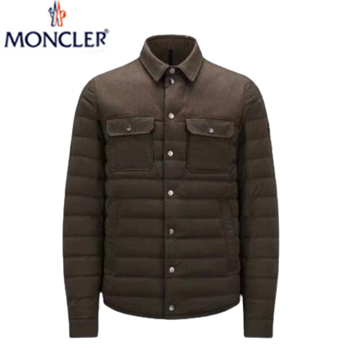 MONCLER-12232 몽클레어 브라운 퀄팅 다운 셔츠 남성용