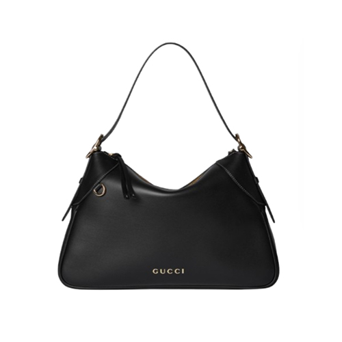 [스페셜오더]GUCCI-815217 1000 구찌 블랙 가죽 GG 엠블럼 미디엄 숄더백