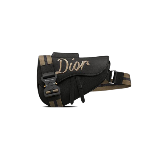 [스페셜오더]DIOR-1ADPO093 디올 블랙 Dior 리본 시그니처 SADDLE 백
